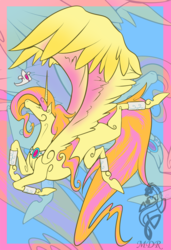 Size: 682x1000 | Tagged: safe, artist:mistressdragonrider, oc, oc only, oc:ariona, alicorn, pony, alicorn oc, solo