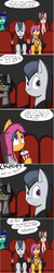 Size: 402x2012 | Tagged: safe, artist:jake heritagu, rumble, scootaloo, pony, comic:ask motherly scootaloo, g4, alternate hairstyle, clothes, comic, date, drink, female, food, hairpin, male, motherly scootaloo, movie, popcorn, ship:rumbloo, straight, straw, suit, sweatshirt, theater