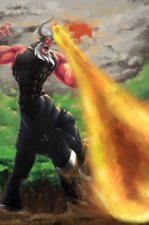 Size: 1370x2080 | Tagged: safe, artist:baitoubaozou, lord tirek, g4, twilight's kingdom, male, solo