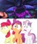 Size: 1595x1901 | Tagged: safe, artist:regolithx, apple bloom, scootaloo, sweetie belle, g4, cutie mark crusaders, mr. eye, ratchet, ratchet and clank, reaction, reaction image, scared, shock, vector