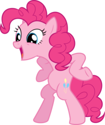 Size: 8400x10000 | Tagged: safe, artist:starshinecelestalis, pinkie pie, earth pony, pony, a canterlot wedding, g4, absurd resolution, bipedal, faic, female, simple background, solo, transparent background, vector