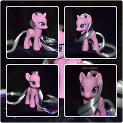 Size: 1204x1204 | Tagged: safe, artist:soulren, twilight, g1, g4, customized toy, g1 to g4, generation leap, irl, photo, solo, toy