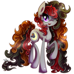 Size: 900x900 | Tagged: safe, artist:inky-pinkie, oc, oc only, oc:crescent harvest, solo