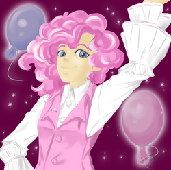 Size: 700x694 | Tagged: safe, artist:tsukiyono-omi-chan, pinkie pie, human, g4, female, humanized, solo