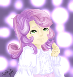 Size: 600x635 | Tagged: safe, artist:tsukiyono-omi-chan, sweetie belle, human, g4, female, humanized, solo