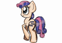 Size: 1024x722 | Tagged: safe, artist:jekkipony, bon bon, sweetie drops, earth pony, pony, g4, female, solo