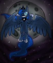 Size: 1080x1296 | Tagged: safe, artist:thewolfofdark, princess luna, g4, female, solo