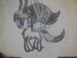 Size: 1024x768 | Tagged: safe, artist:the-sheamus-mlp, oc, oc only, oc:sheamus, breezie, lined paper, solo, species swap, traditional art