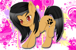 Size: 1095x730 | Tagged: safe, artist:pastelflakes, oc, oc only, oc:sugar paw, earth pony, pony, blushing, solo