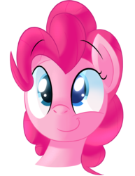 Size: 583x754 | Tagged: safe, artist:january3rd, pinkie pie, g4, bust, cute, diapinkes, female, portrait, simple background, smiling, solo, transparent background