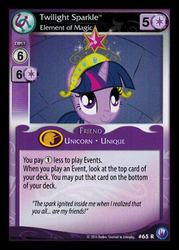 Size: 344x480 | Tagged: safe, enterplay, twilight sparkle, canterlot nights, g4, my little pony collectible card game, big crown thingy, ccg, element of magic, female, solo