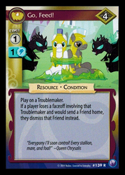 Size: 344x480 | Tagged: safe, enterplay, changeling, canterlot nights, g4, my little pony collectible card game, ccg, royal guard