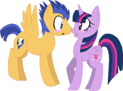 Size: 610x451 | Tagged: safe, artist:sissysonikku, flash sentry, twilight sparkle, alicorn, pegasus, pony, g4, backwards cutie mark, blushing, female, male, mare, ship:flashlight, shipping, simple background, stallion, straight, transparent background, twilight sparkle (alicorn)