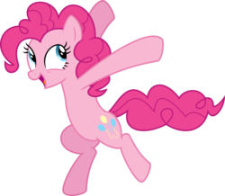Size: 4578x4000 | Tagged: safe, artist:spier17, pinkie pie, earth pony, pony, g4, .svg available, bipedal, female, simple background, solo, transparent background, vector