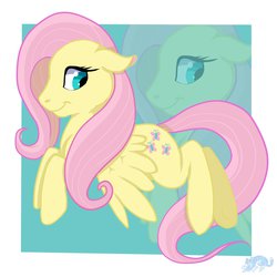 Size: 1280x1280 | Tagged: safe, artist:evian, fluttershy, pony, g4, female, floppy ears, solo, zoom layer