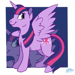 Size: 1280x1280 | Tagged: safe, artist:evian, twilight sparkle, alicorn, pony, g4, female, mare, solo, twilight sparkle (alicorn)