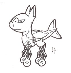 Size: 1024x1041 | Tagged: safe, artist:doctorgiratina, oc, oc only, original species, plane pony, pony, airbus, monochrome, plane, ponified, solo, traditional art