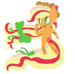 Size: 854x848 | Tagged: safe, artist:angelstar000, applejack, earth pony, pony, g4, bipedal, female, rainbow power, solo