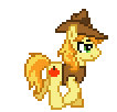 Size: 106x102 | Tagged: safe, artist:anonycat, braeburn, earth pony, pony, g4, animated, desktop ponies, male, pixel art, simple background, solo, stallion, transparent background