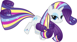 Size: 3774x2048 | Tagged: safe, artist:thisismyphotoshoppin, rarity, g4, twilight's kingdom, female, high res, rainbow power, simple background, solo, transparent background, vector