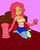 Size: 836x1050 | Tagged: safe, artist:le-okami, pinkie pie, human, snake, g4, beatlejuice, betelgeuse, elf ears, female, humanized, solo