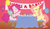 Size: 2448x1440 | Tagged: safe, artist:pinksaphires, fluttershy, pinkie pie, earth pony, pegasus, pony, .mov, fanfic:cupcakes, shed.mov, g4, balloon, cupcake, cutie mark dress, horn, horn necklace, life is a party, necklace, severed horn