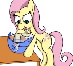 Size: 808x725 | Tagged: safe, artist:flutteriot, fluttershy, sea pony, g4, pet