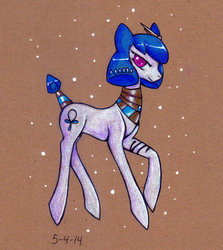 Size: 400x448 | Tagged: safe, artist:cachicabra, oc, oc only, oc:ankh, earth pony, pony, solo