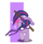 Size: 806x817 | Tagged: safe, artist:sylvesterkittycat, twilight sparkle, pony, unicorn, g4, bo staff, crossover, donatello, donatwi, female, solo, staff, teenage mutant ninja turtles, unicorn twilight, weapon