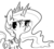 Size: 415x377 | Tagged: safe, artist:nohooves, princess celestia, g4, female, monochrome, pouting, solo