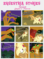 Size: 1800x2409 | Tagged: safe, artist:estories, oc, oc only, oc:alice goldenfeather, hydra, pegasus, pony, comic:find yourself, g4, broken wing, comic, full moon, moon, multiple heads, wings