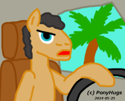 Size: 465x376 | Tagged: safe, artist:ponyhugs, pony, bmw, elliot rodger, ponified, rule 85, solo, supreme gentleman