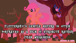 Size: 500x281 | Tagged: safe, screencap, fluttershy, g4, the cutie mark chronicles, feminism is magic, filly