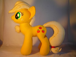 Size: 2380x1812 | Tagged: safe, artist:justiceofelements, applejack, g4, irl, photo, plushie, solo, toy