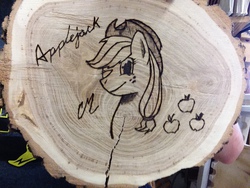 Size: 1280x960 | Tagged: safe, artist:cmpony, artist:cradlemaster, applejack, g4, female, photo, solo, tree