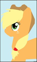 Size: 691x1156 | Tagged: safe, artist:scharnyan, applejack, g4, female, lineless, simple background, solo