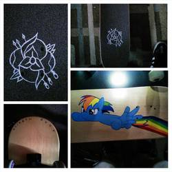 Size: 1920x1920 | Tagged: safe, rainbow dash, g4, customized toy, skateboard