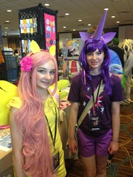 Size: 960x1280 | Tagged: safe, fluttershy, twilight sparkle, human, g4, cosplay, irl, irl human, photo, target demographic
