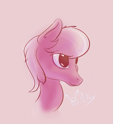 Size: 2241x2457 | Tagged: safe, artist:pikapetey, pony, bust, high res, portrait, smiling, solo