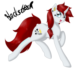 Size: 1478x1357 | Tagged: safe, artist:mondlichtkatze, oc, oc only, oc:blackstar, pony, unicorn, solo