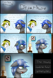 Size: 1630x2400 | Tagged: safe, artist:tipsie, oc, oc only, oc:blaze, oc:lucky, comic, floppy ears, lucky, story