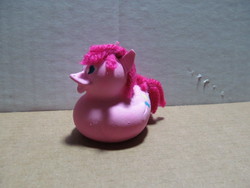 Size: 640x480 | Tagged: safe, artist:molcat, pinkie pie, g4, female, photo, rubber duck, solo