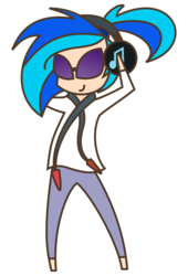 Size: 1500x2200 | Tagged: safe, artist:icepool27, dj pon-3, vinyl scratch, human, g4, female, humanized, solo