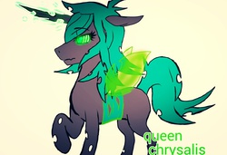 Size: 1022x698 | Tagged: safe, artist:sexyturnup, queen chrysalis, changeling, changeling queen, g4, female, solo