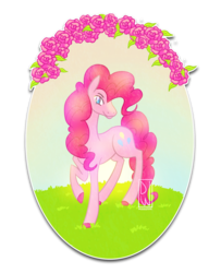 Size: 1000x1229 | Tagged: safe, artist:daliawolfsoul, pinkie pie, g4, female, flower, solo