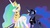 Size: 768x430 | Tagged: safe, artist:sillyfillystudios, princess celestia, princess luna, alicorn, pony, fall of the crystal empire, g4, angry, armor, armored pony, duo, female, gradient background, halberd, horn, horn blade, horn guard (armor), mare, warrior celestia, warrior luna