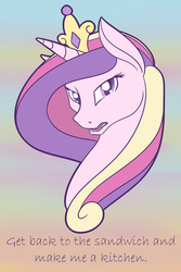 Size: 1280x1920 | Tagged: safe, artist:guymelefs, princess cadance, g4, female, mouthpiece, solo, subversive kawaii