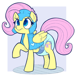 Size: 1399x1439 | Tagged: artist needed, source needed, safe, fluttershy, g4, armor, cute, diaper, female, jousting outfit, non-baby in diaper, poofy diaper, solo