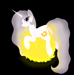 Size: 5500x5643 | Tagged: safe, artist:lace_felora, princess celestia, alicorn, pony, princess molestia, g4, absurd resolution, female, lying, solo, sun, tangible heavenly object