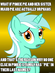 Size: 625x833 | Tagged: safe, lyra heartstrings, g4, conspiracy lyra, exploitable meme, female, image macro, meme, solo